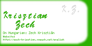 krisztian zech business card